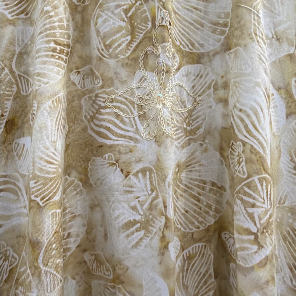 Island Planet Sheer Beach Cover Up Kaftan One Size Rayon Boho - Picture 5 of 12